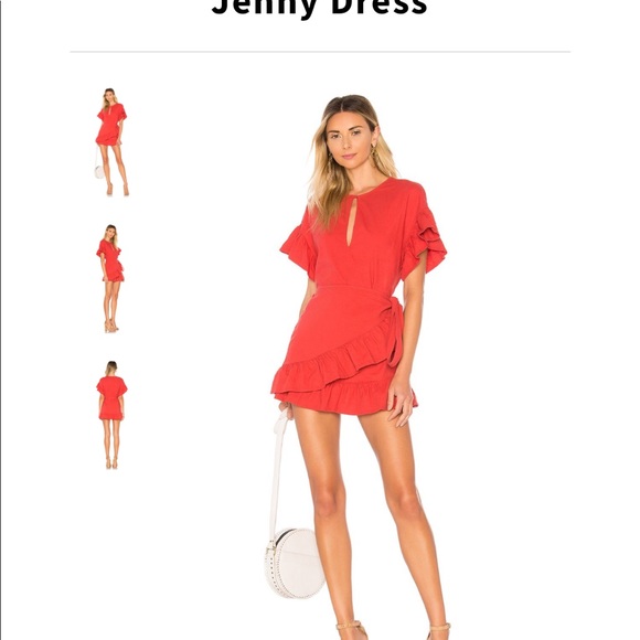 Tularosa Jenny Dress in Salmon. - Picture 2 of 4